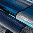 thumbnail image 3 of Ladole Rugs Red / Blue Grey Black Contemporary Geometric Design Modern Area Rug Carpet Approx. 3x5, 3x10, 4x6, 5x7, 8x10, 9x12 Feet, 3 of 6