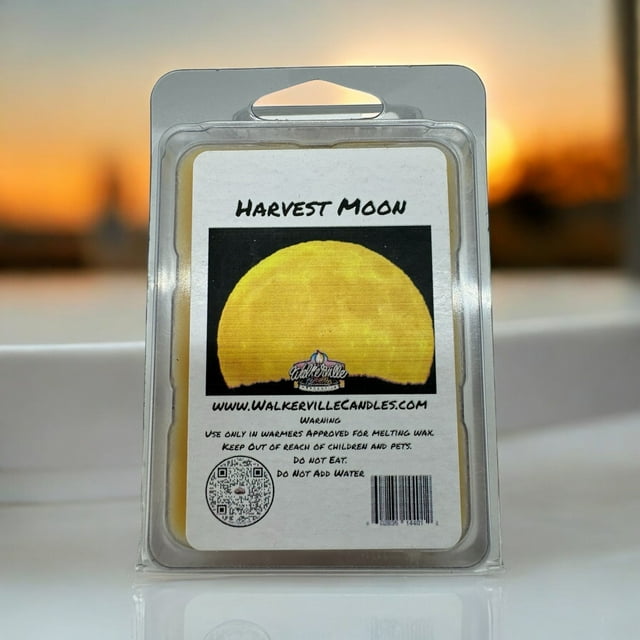 Harvest Moon Wax Vegan Hand-Poured Eco-friendly Fruity Woodsy Clean Wax Melt 4 pack