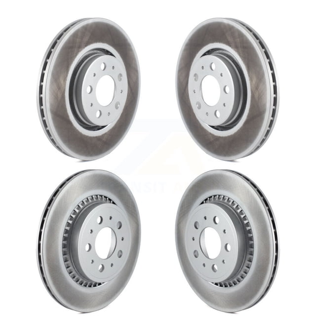 Genius Front Rear Coated Disc Brake Rotors Kit for Car 2003-2014 Volvo XC90 with 316mm Diameter Rotor KG-100955