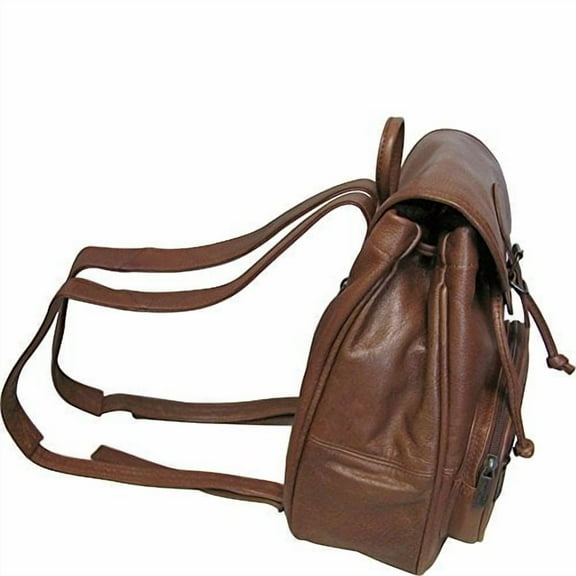 Ladies' Leather Mini Backpack - Brown (#1820-2)