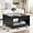 Black, variant on Farmhouse Coffee Table for Living Room, Wood Square Coffee Tables, 31.5" W x 31.5" D, Black