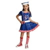 Goodmark Girls Sailor Girl Costume with Dress & Hat