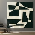 thumbnail image 6 of "Onyx Cutout" Oversized 72"x 36" Frameless Free-Floating Reverse Printed Tempered Art Glass Panels Set, 6 of 12