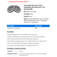 thumbnail image 2 of Front Brake Rotor Set 2 Piece - Compatible with 2004 Ford F-150 Heritage RWD, 2 of 2