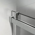 thumbnail image 4 of 56-60" W x 76" H Sliding Frameless Soft-Close Shower Door with Premium 3/8 Inch (10mm) Thick Tampered Glass in Brushed Nickel, 4 of 12