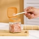 thumbnail image 5 of Frasco de vidrio transparente para condimentos, recipiente para pollo, tapa hermética, boca ancha, vaso medidor preciso, ideal para la cocina, gran volumen de búsquedas, jarra de cocina,, 5 of 8