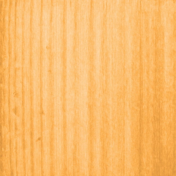 Ahgly Company Indoor Square Solid Orange Modern Area Rugs, 8' Square