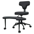 thumbnail image 2 of GZCW ADHD Desk Chair,ADHD Chair for Adults,Cross Legged Office Chair with Wheels,Criss Cross Desk Chair with Lumbar Support and Height Adjustable, 2 of 8