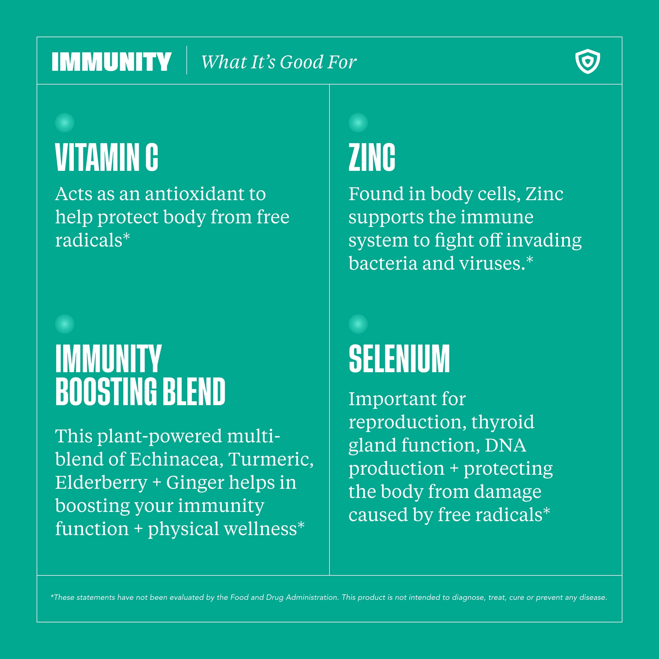 Health By Habit Immunity Supplement, Echinacea, Elderberry, Zinc, 60 Capsules