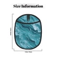 thumbnail image 2 of Multi-Functional Oven Silicone Pot Pad 7.5×9.4in Anti-Slip Heat-Insulating Pad Baking Gloves Heat-Resistant Cotton Layer 2pcs Teal Marble_3, 2 of 7