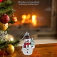 thumbnail image 3 of LOLIPPYY 8pcs Snowman Hanging Ornaments Set - Christmas Plastic Snowman Decorations for Xmas Tree, Winter Holiday Party, Boho Pendant Decor, 3 of 8