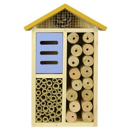Natures Way Bird Products PWH3-AST Better Gardens Multi-Chamber Beneficial Insect House - Assorted, 11.8 x 8 x 3.5 in.