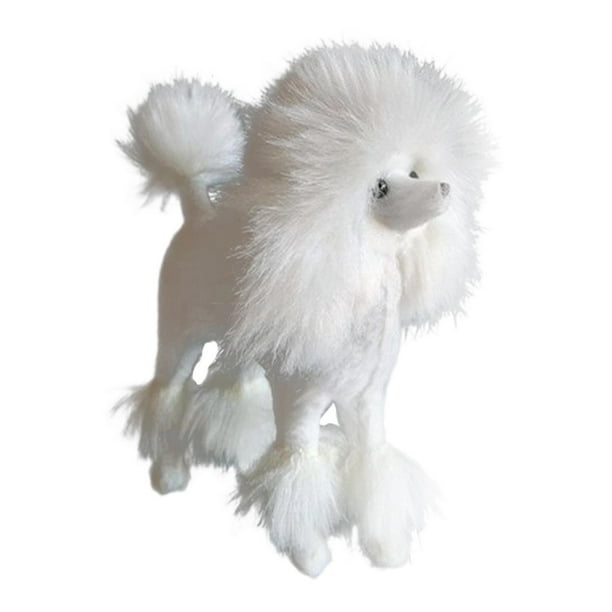 Poodle Statue Imitation Display Animal Figurine Puppy Sculpture for