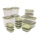 thumbnail image 3 of 17 paneras con tapa, cajas para pasteles, contenedores transparentes de PP para almacenar alimentos. Verde claro, 3 of 9