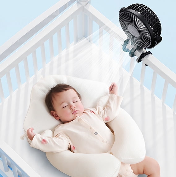 Portable Baby & Travel Stroller Fan with Flexible Octopus Tripod and Quiet Operation