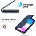 thumbnail image 5 of Genuine Leather iPhone 11 Pro Max Wallet Case with RFID ing Slots, Auto Sleep Wake TPU Shockproof, 5 of 5