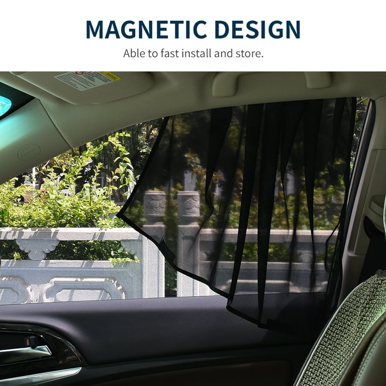 Magnetic Car Window Shade Universal Curtain With Sun Protection Block  Damage From Direct Bright Sunlight, and Heat 1 Piece of Mesh -  Canada