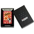 thumbnail image 6 of Zippo Retro Design Red Matte Pocket Lighter, 6 of 6