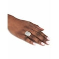 thumbnail image 3 of PalmBeach Jewelry 3.93 TCW Round Cubic Zirconia Platinum-Plated Cocktail Ring, 3 of 5