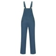 thumbnail image 4 of Awdenio Overalls Pants for Men Casual Lightweight Cotton Slim Fit Denim Jumpersuit Workwear Pockets Rompers Ripped Pants Suspender Cargo Trousers, 4 of 6
