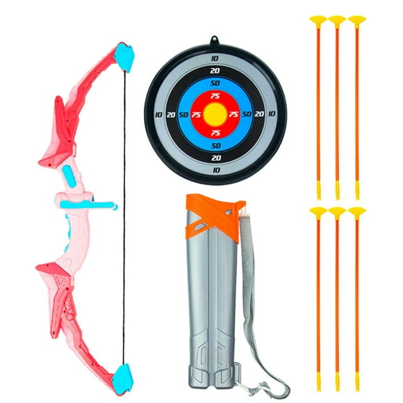 FAROOT Kids Bow and Arrow Set LED Light up Archery Toy Set Indoor Outdoor Sports Birthday Gifts