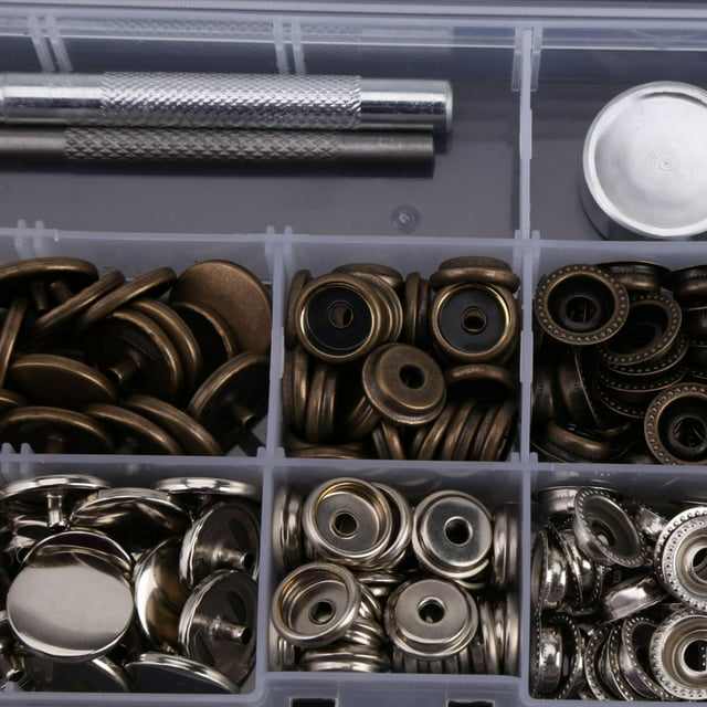 Electroplated Button Fasteners, Press Studs, Rust Resistant Bags Jackets Luggage Leather Coats Jeans For Clothes