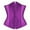 Purple, variant on Fesfesfes Women's Plus Size Boned Corsets Shapewear Outfit Solid Color Straped Underwear Shapewear Under $10