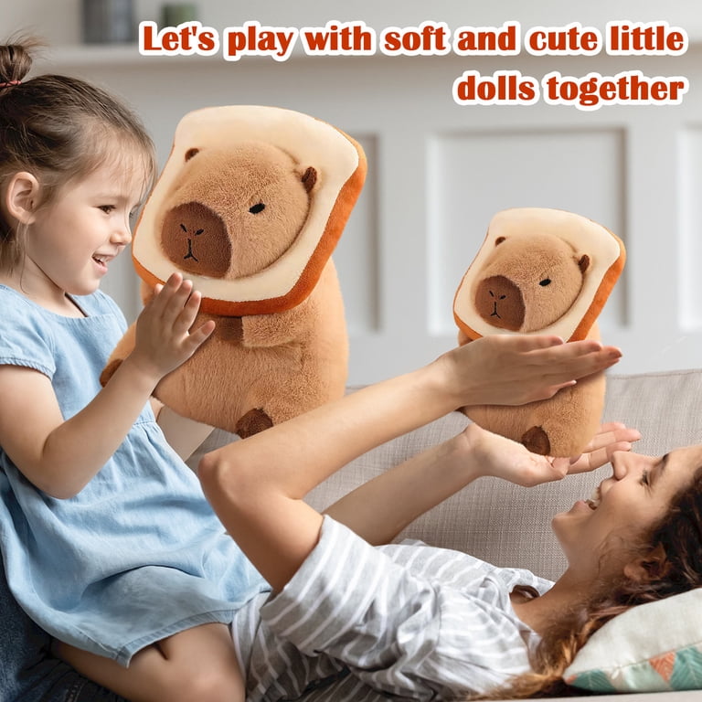 Simulation Capybara Plush Toy Pillow - 15" Realistic Stuffed Animal, Super Soft