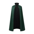 thumbnail image 5 of Gelikeya Halloween Reversible Hooded Cloak Unisex Stand Collar Cape Halloween Christmas Party Apparel, Green, Size 80cm, 5 of 6
