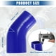 thumbnail image 4 of 45 grados 3 pulgadas a 3,5 pulgadas ID 4 capas coche codo reductor manguera de silicona acoplador tubo intercooler tubería de entrada azul 76-89 mm, 4 of 7