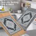 thumbnail image 5 of BlueDreamer Kitchen Rugs，Non Slip 3Pcs, Kitchen Mats for Floor Waterproof & Stain Resistant Carpet Area Rug for Kitchen, Laundry Room, Hallway, 5 of 12