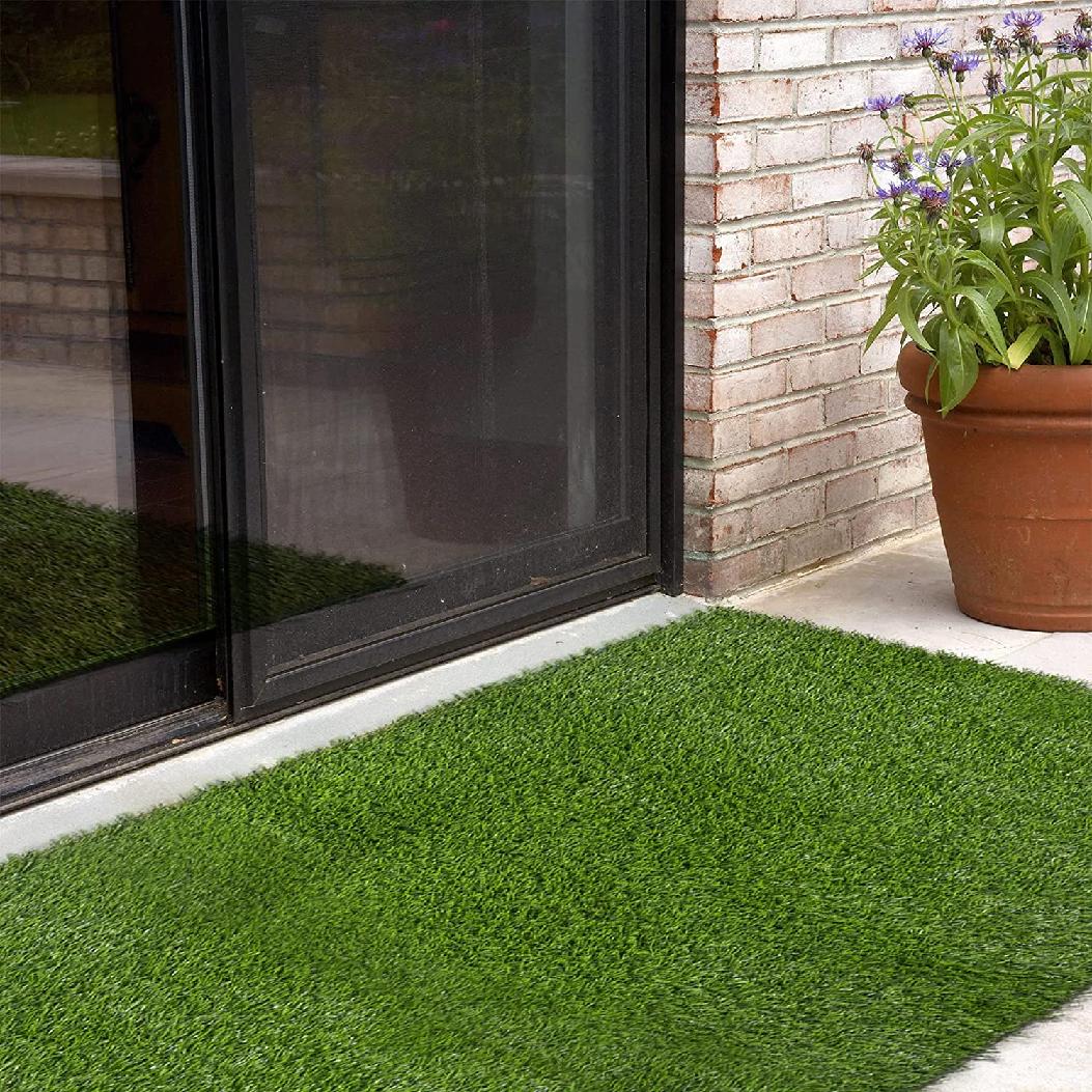 Synthetic Grass Rug Fake Grass Entrance Carpet Doormat for Indoor
