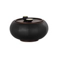 thumbnail image 3 of Sunpan Zenzi 25.5" Modern Faux Leather End Table in Bravo Black, 3 of 9