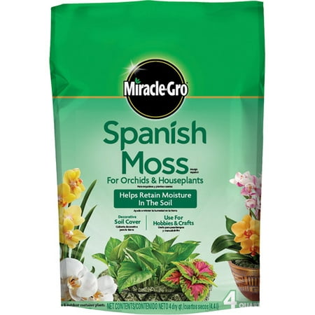 Miracle-Gro Spanish Moss for Orchids & Houseplants, 4
