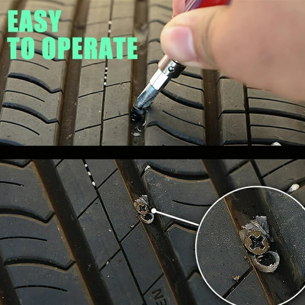 Akozon colle de pneu pour voiture Colle de réparation de pneu