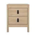 thumbnail image 4 of Tvilum Madrid 2 Drawer Bedroom Nightstand for Adults, Jackson Hickory, 4 of 24