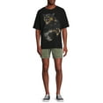 thumbnail image 2 of No Boundaries Men's and Big Men's Stretch Twill Pull On Shorts, up to Size 5XL, 2 of 5