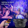 thumbnail image 3 of Lámpara de proyección de luz estrellada, lámpara con patrón de agua, luz láser, luz nocturna de ambiente con carga, barra de audio Bluetooth KTV, 3 of 4