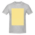 thumbnail image 4 of Bingfone Yellow Gingham Men'S Loose Fit Short-Sleeve Pocket T-Shirt, 4 of 7