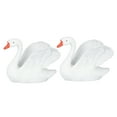 thumbnail image 4 of MLINS  2 Pcs Swan Ornaments Christmas Outdoor Figurines Lovers White, 4 of 8