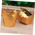 thumbnail image 4 of 100pcs Wedding Wrapping Paper Mini Paper Cups Silver Wrapping Paper Cake Accessory Cake Paper Cups Baking Cupcake Cup Muffin Cup Cake Moulding Holder Cup Cupcake Foil Muffin Liners, 4 of 5
