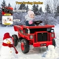 thumbnail image 2 of 12V Ride On Dump Truck for Kids with Remote Control, Electric Construction Vehicle Toy with Auto-Lift Bed, Shovel, LED Lights, Music, 16.5" Seat, Gift for Ages 2–6, 2 of 6