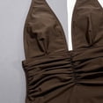 thumbnail image 7 of Vetsdori Womens One Piece Bath Suits Bikini Swimwear Cutouts Solid Color Holiday Tummy Control,Halter Swimsuits for Ladies Casual, 7 of 7