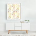 thumbnail image 2 of Muted Fall Stripes - India Illustration Floral Pattern Botanical Minimalist Geometric Autumn Pastel White Framed Wall Art Print 6 x 8 inches, 2 of 3