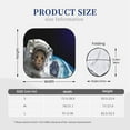 thumbnail image 3 of Bingfone Cat Astronaut Print 2-Piece Sun Shade Front Windshield - Foldable Car Front Window Sunshades For Most Sedans Suv Truck - Small, 3 of 7