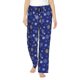 thumbnail image 1 of Balery Golden Snowflakes Royal Blue Pantalones de pijama para mujer, pijamas ultraligeros, pantalones de estar por casa-Medium, 1 of 6
