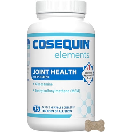 Nutramax Cosequin for Dogs Joint Health Supplement, Chewable Tablets, 75 Count