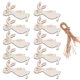 thumbnail image 5 of Adornos Colgantes De Madera Con Forma De Conejito, 10 Uds., Adornos Colgantes, Decoraciones De Pascua, 5 of 7
