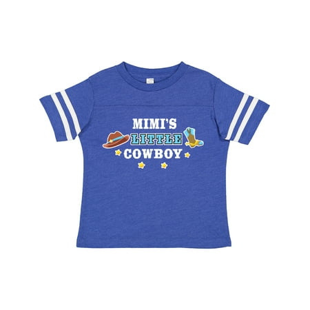 

Inktastic Mimis Little Cowboy with Cowboy Hat and Boots Gift Toddler Boy Girl T-Shirt