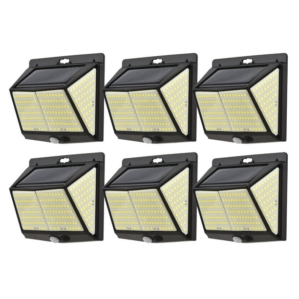 Trajes de lámpara al aire libre Irfora 228LED Luz de pared solar PIR Luces con sensor de movimiento Lámpara de jardín impermeable al aire libre Luz de noche 3 modos de luz para jardín Patio Patio Vall Irfora Trajes de lámpara al aire libre